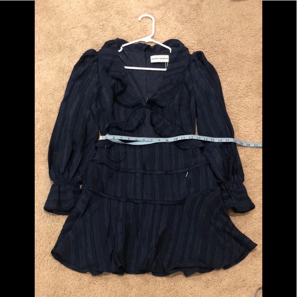 NWT finders keepers sz XS holiday navy dress - Picture 4 of 8